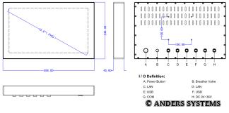 Full IP66/69K Touch Panel 15,6" | Alugehäuse | ANDERS SYSTEMS