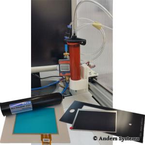 Optical Bonding von Coverglas und Displays.