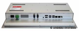 Touch Panel PC 15,6" Rückansicht